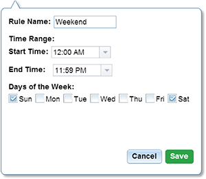 Change Rule Settings