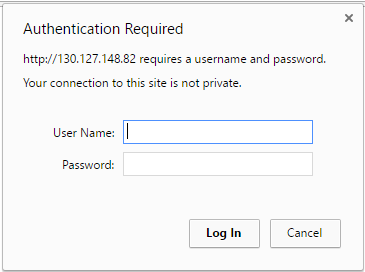 Authentication Required Dialog