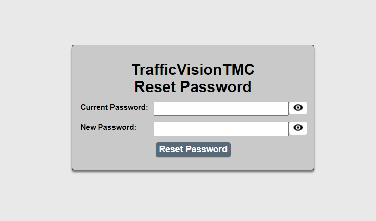 Reset Password Page